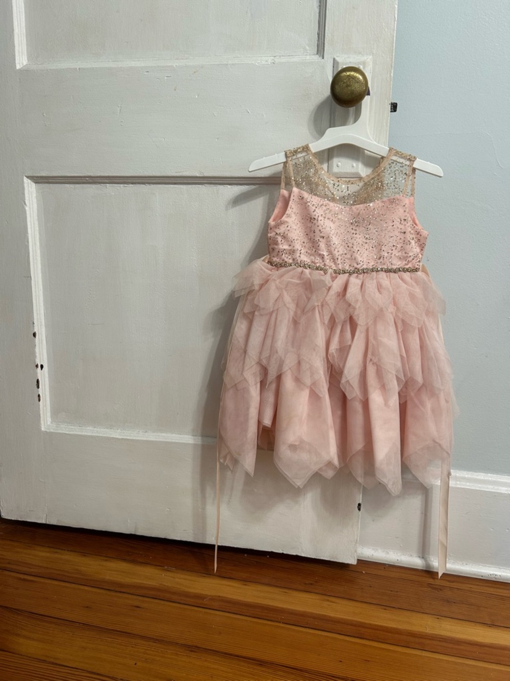 Toddler Pink Sparkle Tulle Party Dress - see description